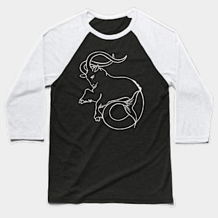 Capricorn Zodiac Sign Baseball T-Shirt